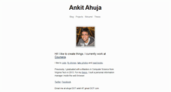 Desktop Screenshot of ankitahuja.com