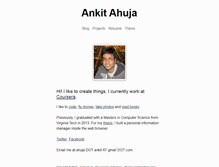 Tablet Screenshot of ankitahuja.com